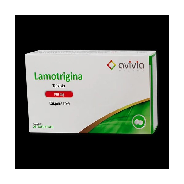 Lamotrigina Dispersable 100 Mg Con 28 Tabletas