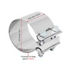 2 Packs 4 Inch Exhaust Clamp 4" In Exhaust Band