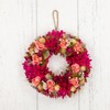 Northlight Mixed Floral and Berries Artificial Spring Wreath, 12.5", Pink