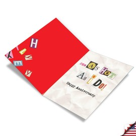 NobleWorks - Big Funny Anniversary Card for Him or Her (8.5 x 11 Inch) - Romantic, Sexy Loving Appreciation - Never Find Your Body - J5456