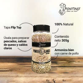 Pontino Pimienta blanca entera, 305 g