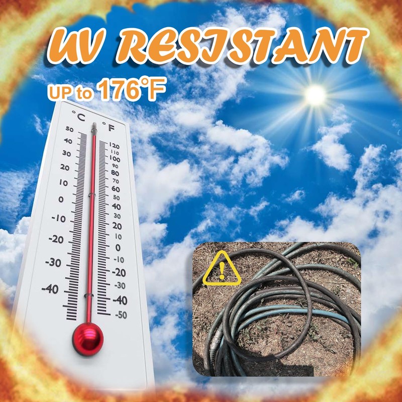 Cupohus RV Water Hose 100FT with Strain Relief Ends, Kink-Resistant