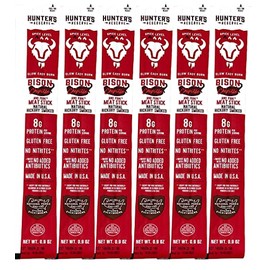 6 Count - Hunter's Reserve - PKM - Exotic Meat Trail Sticks - 6 Count - Adventure You Can Taste - Wild Game Exotic Jerky Meat Sticks (Bison Chipotle)