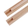 Wax Coated 16 Inches Wood Drawer Slide 2PCS, Classic Traditional