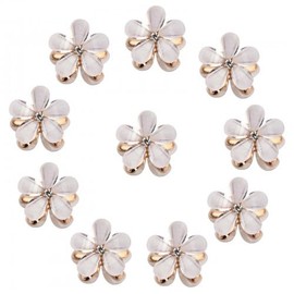 Nivofu 10 Pcs Mini Diamond Hair Claw Clips, Small Pearl Hair Clips, Flower Hairpins, Hair Accessories for Girls Women, Sweet Barrettes, Hair Styling Accessories for Daily Date,Party, Wedding