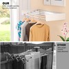 ZMBESUP Laundry Drying Rack Collapsible, Wall Mounted Drying Rack, Clothes