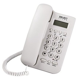 Select Sound | Teléfono Alámbrico con Numeros Grandes e identificador de Llamadas con función de Manos Libres para Casa U Oficina