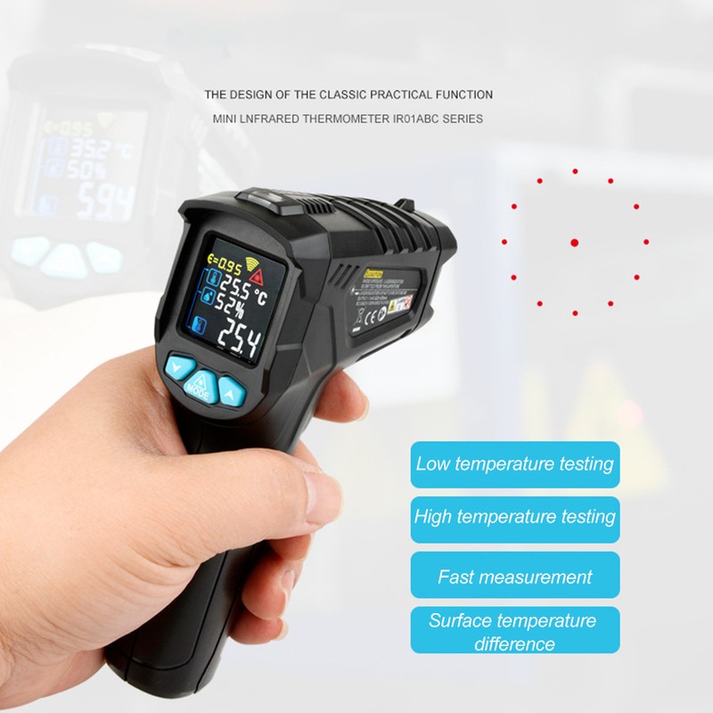 -50~550℃ Industrial Digital Infrared Thermometer Handheld Infrared LCD Temperature Meter