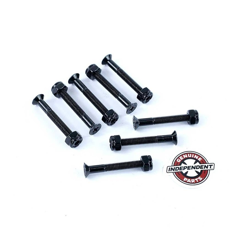 Indy Skateboard Truck Bolts - Phillips Black 1 1/2"