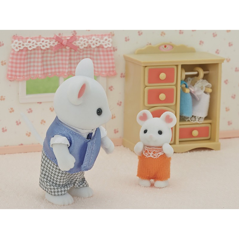 Sylvanian Families Doll Marshmallow Baby Mouse Ne-107