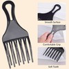2 Pcs Afro Comb for Curly Hair, Plastic Wide Teeth