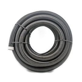 10AN 10Ft Universal Braided Oil Fuel Line Hose Stainless Steel Nylon for 5/8" Tube Size