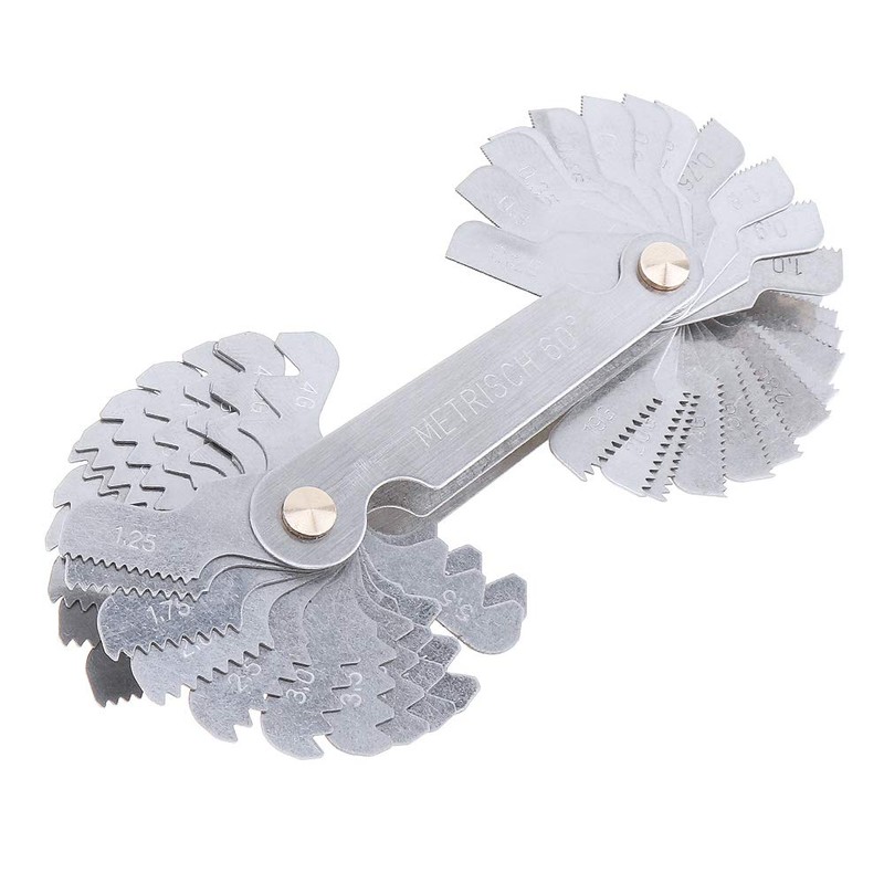 ChgImposs Screw Thread Pitch Cutting Gauge Tool Set, Stainless Steel