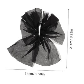 Baluue 4pcs Bow Hair Clips Elegant French Banana Barrettes for Women Versatile Styling Accessories for Ponytails and Updos