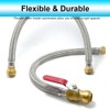 TTFLEX 24" Water Heater Connector 3/4" Ball Valve Push-Fit x