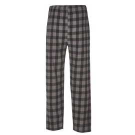 boxercraft Double-Brushed 100% Cotton Harley Flannel Pant for Men, Charcoal/Buffalo Buff Plaid-3XL