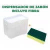 EGTMA Dispensador De Jabón Para Cocina Con Fibra Líquido Limpieza
