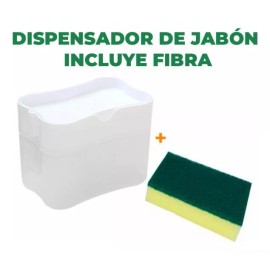 EGTMA Dispensador De Jabón Para Cocina Con Fibra Líquido  Limpieza