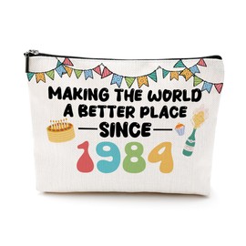 40th Birthday Gifts Women Cosmetic Bag Humor 40 Year Old Birthday Gifts for Women Makeup Bag 40th Birthday Party Favors Turning 40 Appreciation Gifts for Mom Wife Aunt Mother in Law Toiletry Bag