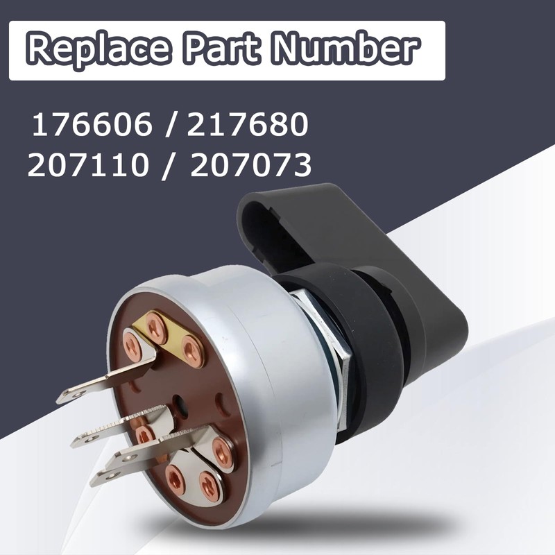 Switch Includes Handle Compatible with Miller Welder Starter Ignition Switch