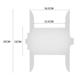 LYDITE Electric Fence Wire Reel Rope Winder Portable String Reel with Crank, Geared Polywire Reel 3:1 with Reel Stabilizer 2Pcs