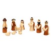 Dekohelden24 Wooden Nativity Figures, Size Selectable Via Drop Down Menu