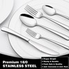 68-Piece Silverware Set with Serving Utensils, EWFEN Heavy Duty Stainless