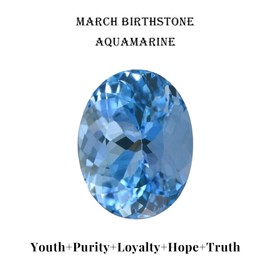 Heart Shaped Birthstone Claddagh Ring Made of 925 Sterling Silver - 6mm Heart Shaped Birthstone Ring, Irish Jewellery, Lucky Charm for Women, Size 6-9, 7, Gemstone, Created Aquamarine