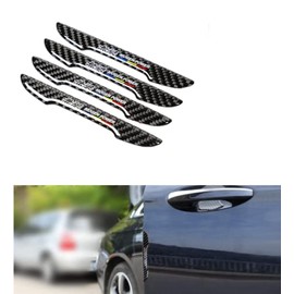 (MHNETY) Side Door Guard, Door Trim, Side Door Bumper, Carbon Fiber, Protective Sticker, For Automobiles, Door Protector, Anti-Scratch, Shockproof, Waterproof, Car Door Guard, High Protection, Easy