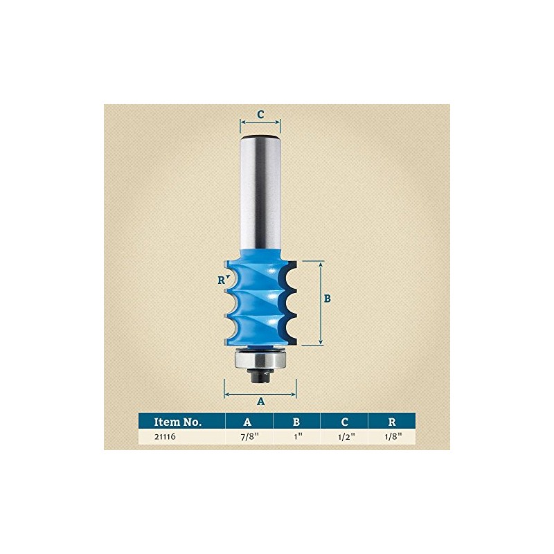 ROCKLER Triple Bead Router Bit
