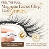 LASHVIEW Magnetic Eyelashes Natural Look, Reusable Manga Magnetic Lashes Kit