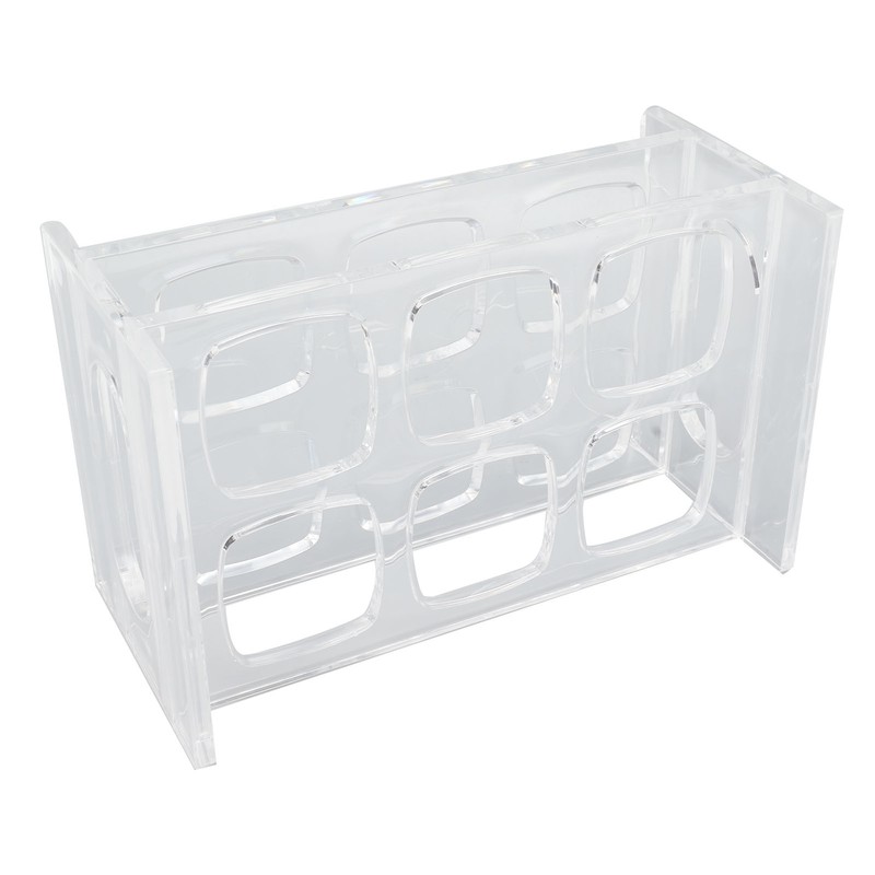 Acrylic Shot Glass Holder Carrying 6 Square Transparent Liquor Cup