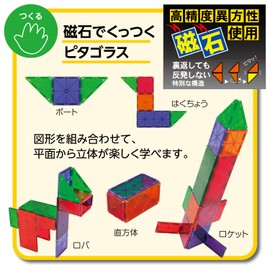 Pythagoras® for 1st and 2nd grade elementary schoolers (English version not guaranteed) from People, PGS-108, lets you create, think, and solve to learn three-dimensional figures.