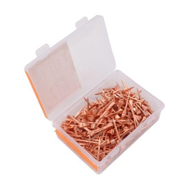 250Pcs Horseshoe Nail Copper Plated Horse Shoe Nails Collated Finish Nails High Tensile Strength Precision Nails(51mm)
