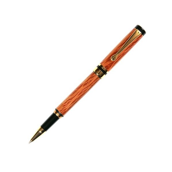 Classic Rollerball Pen - 24kt Gold - Dark Lace Sheoak