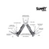 Summit Gear Stainless Steel Multi Tools Ultimate 14-in-1 - Needle