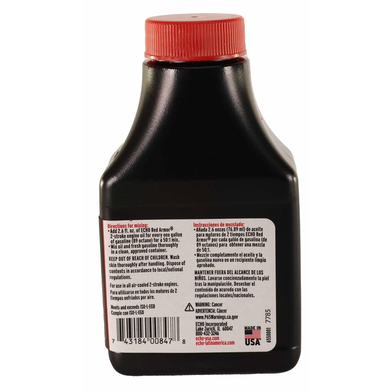 Echo 6550001 Red Armor 2-Cycle Engine Oil, Pack Of 6