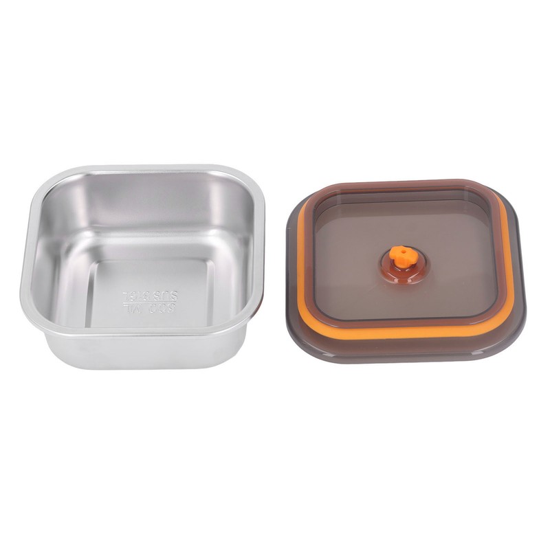 316 Stainless Steel Food Storage Container Vacuum Sealed Metal Food