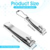60 Pcs Nail Clipper Set, Stainless Steel Large and Small