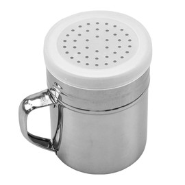 AIMALL 304 Stainless Steel Powder Jar with Lid and Handle - Moisture-Proof Baking Sifter for Flour, Sugar, and Coffee