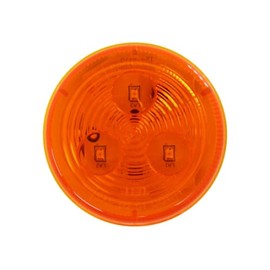 Optronics 2 1/2" Round Amber 3 Diode LED Marker Clearance Light MCL57AB