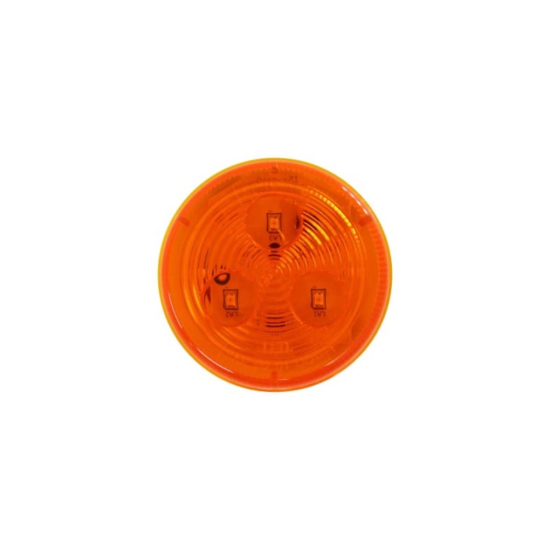 Optronics 2 1/2" Round Amber 3 Diode LED Marker Clearance