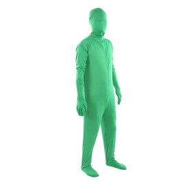 Acogedor Green Full Bodysuit Men, Unisex Adult Full Body Green Screen Suit, for Streaming Photo Video Invisible Effect(170cm / 66.93in)