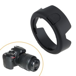 VGOL 2x HB-45 II Gegenlichtblende kompatibel mit Nikon D5100 D5000 AF-S DX NIKKOR 18-55mm F/3.5-5.6G VR