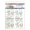 Dina Wakley Collage Tissue Paper Bundle - Faces, Elements &