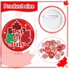 HOWAF 16pcs Happy Canada Day Pin Button Bulk, 1th of