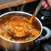 Soup Ladle Stainless Steel Professional Serving Ladle Bottom Ladle with