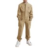 Haloumoning Kids Coveralls Boys Long Sleeve Jumpsuit Zip Up Flight