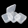 LJY 48 Pieces Square Mini Clear Plastic Storage Containers Box