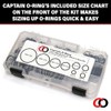 Kit de juntas tóricas Captain O-Ring ORS de cara plana